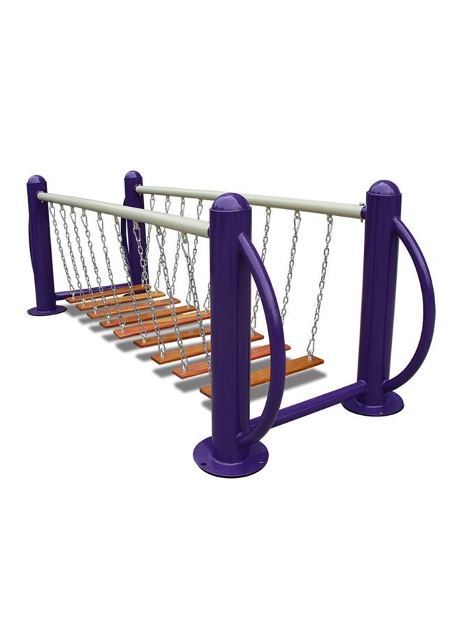 Galvanized Steel Kids Outdoor Swing Bridge Stable Swinging Bridge Balance Beam Kid