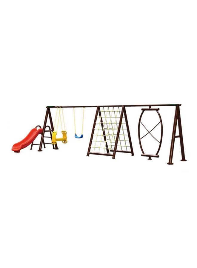 Kids Playground Equipment Outdoor Swing Seat Climbing Net And Slide