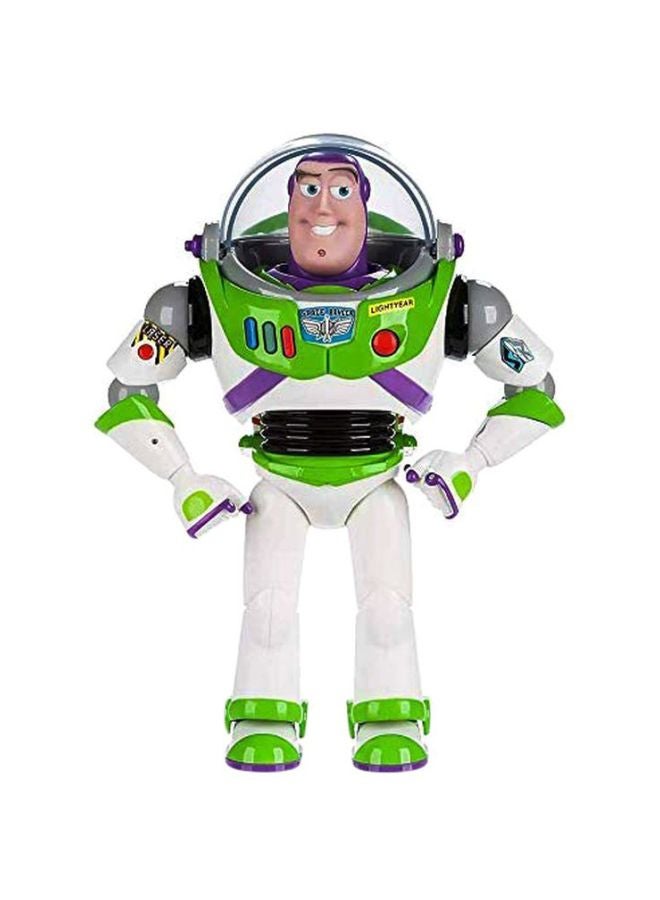 Disney Advanced Talking Buzz Lightyear Action Figure-	White/Green/Purple