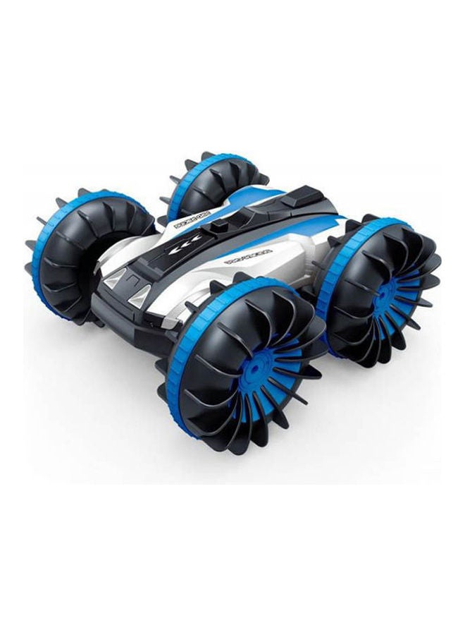 RC Waterproof 2.4Ghz All Terrain Off-Road Amphibious Car High Speed Remote Control 360 Degrees Rotation Strong Climbing Flips Toy -Blue