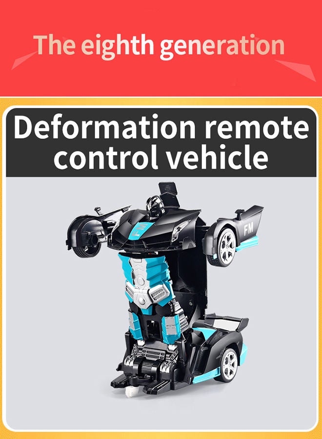 The Police White Remote Control Car Transform Robot RC Car with 40MHz Version Remote And One Button Transforming 360 Degree Rotation Drifting Ideal Car Scale and Birthday Gift Toy