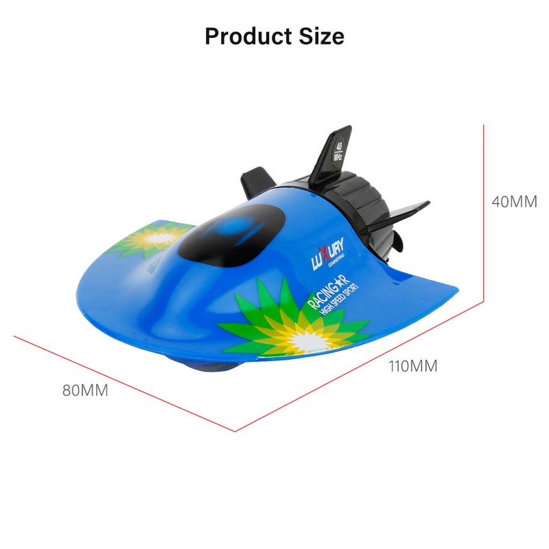 Mini Remote Control Submarine Boat 26 x 8.5 x 20.2cm