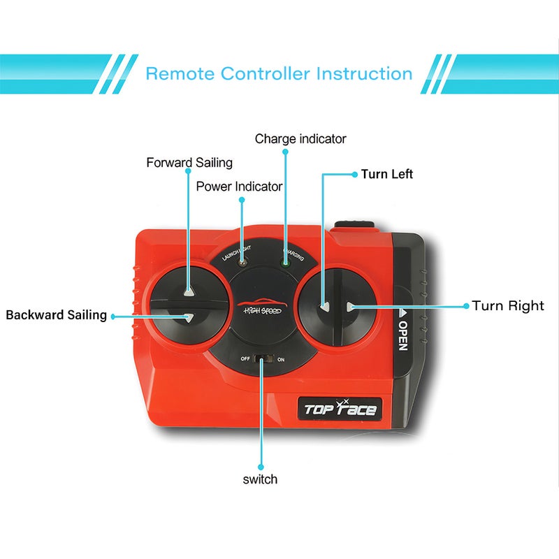 Mini Remote Control Submarine Boat 26 x 8.5 x 20.2cm