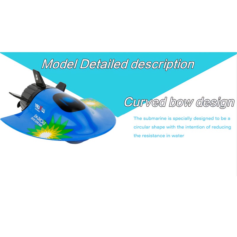 Mini Remote Control Submarine Boat 26 x 8.5 x 20.2cm