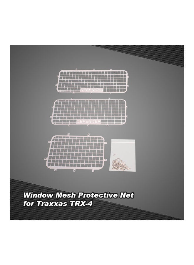Metal Window Mesh Protective Net For 1/10 RC Crawler Car Traxxas Trx-4 14X2x7cm
