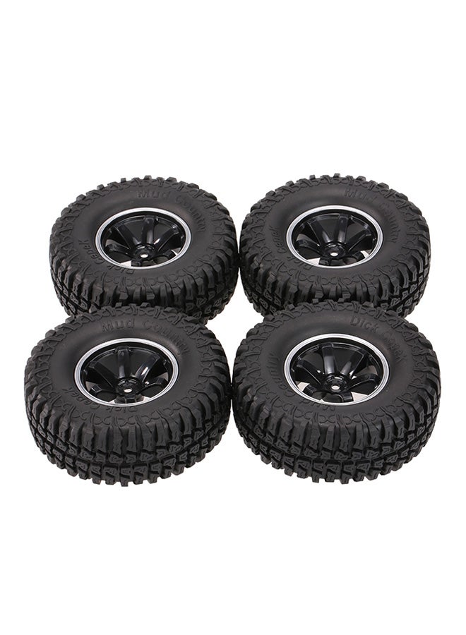4-Piece Tires With Wheel Rim For RC Rock Crawler AX-3020C
