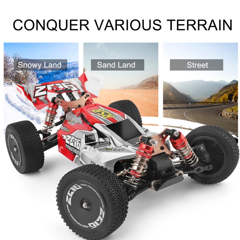 XKS 144001 60km/h 1/14 Scale 2.4GHz 4WD RTR High Speed Off-Road Drift RC Buggy Car 41.5cm