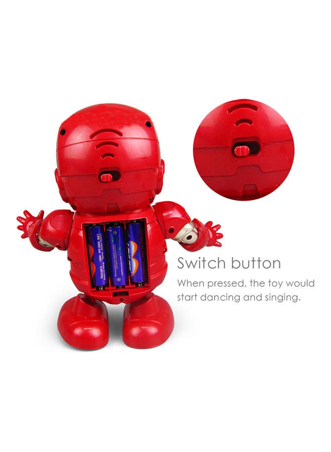 Electronic Dancing Iron Man Robot With LED Light 19.2x11x12.2cm