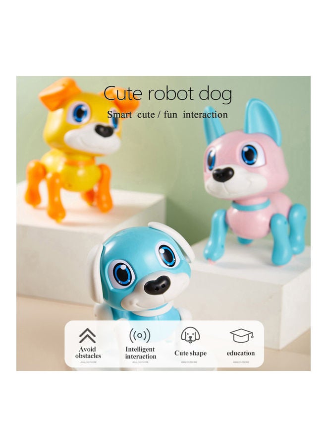 Electronic Robot Dog Toy With Gesture Sensing Lights 23x13x17cm