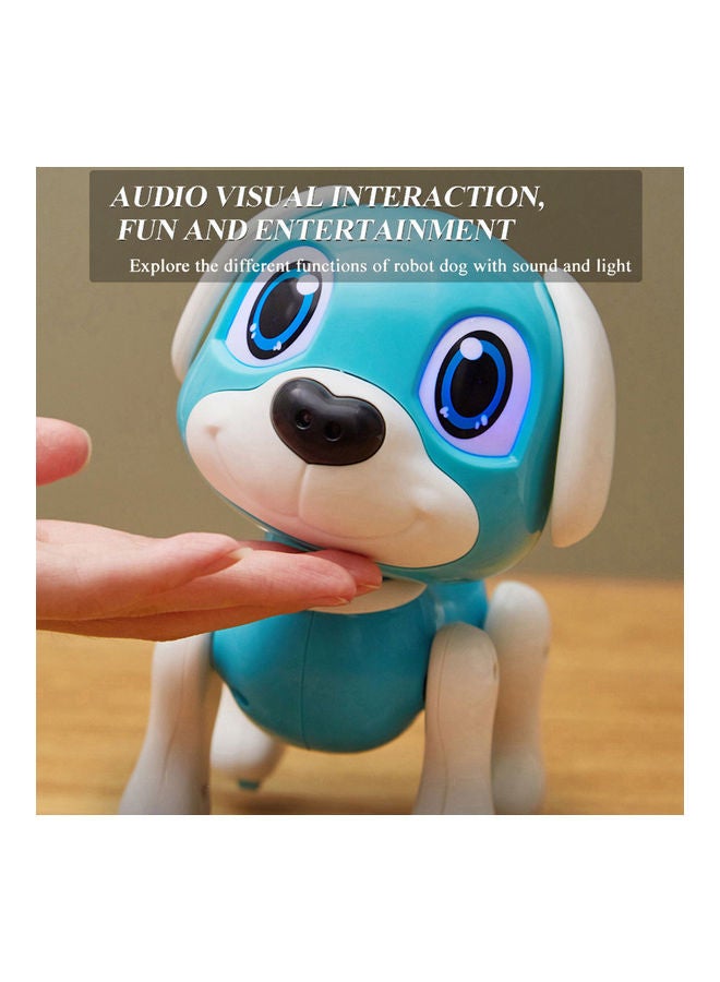 Electronic Robot Dog Toy With Gesture Sensing Lights 23x13x17cm