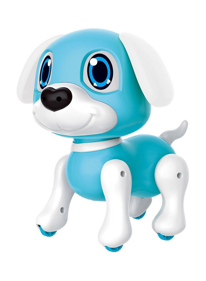 Electronic Robot Dog Toy with Gesture Sensing Lights and Puppy Sounds Intelligent Playiing Music Gift for Girls Kids Boys 23x13x17cm