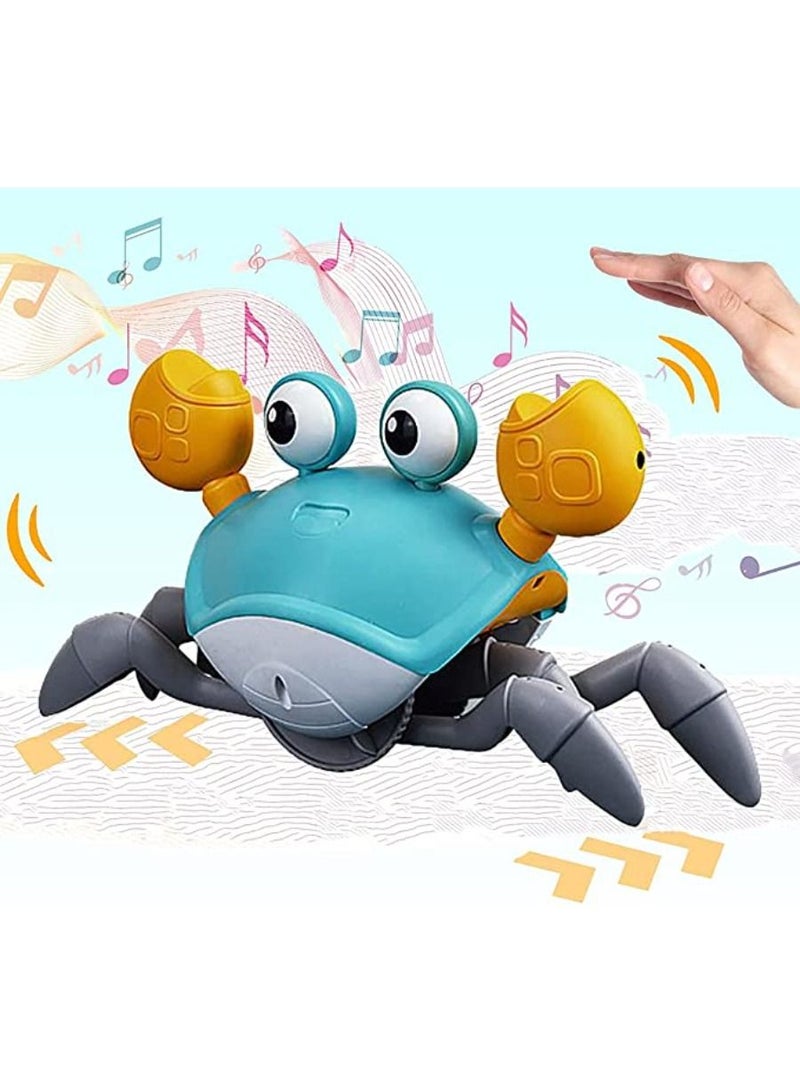 Catch Me, Electric Runaway Crab, Baby Educational Toddler Toy, Interactive Escaping Toys With Led And Music,Best Gift For Kids Baby Boys Girls 1 2 3 years