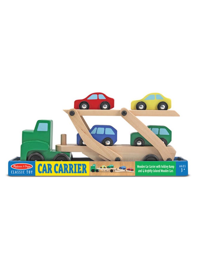 5-Piece Car Carrier Truck And Car Wooden Toy Set