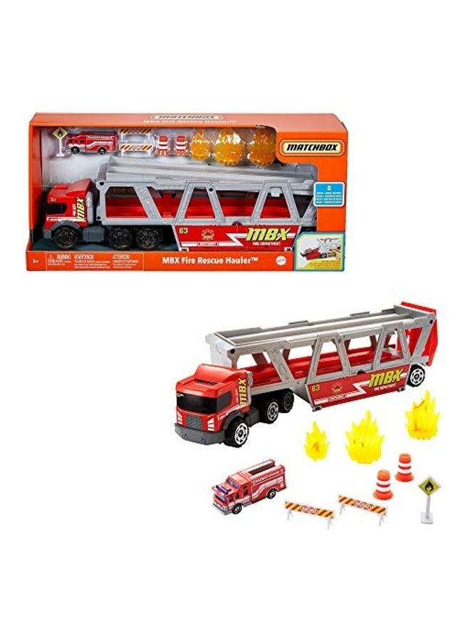 Fire Rescue Hauler Playset