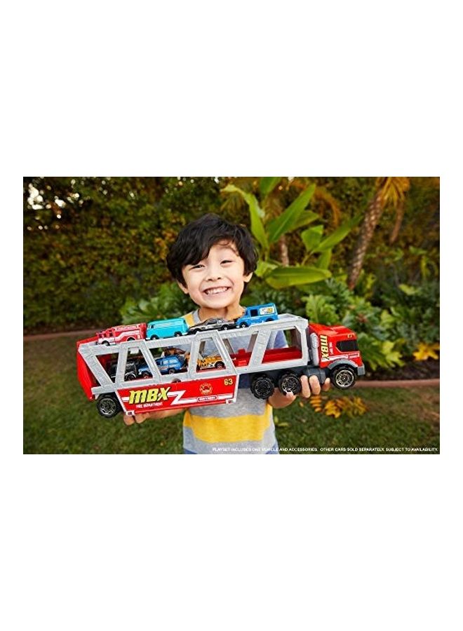 Fire Rescue Hauler Playset