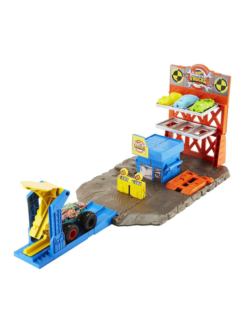 Hot Wheels Monster Truck Blast Station Playset