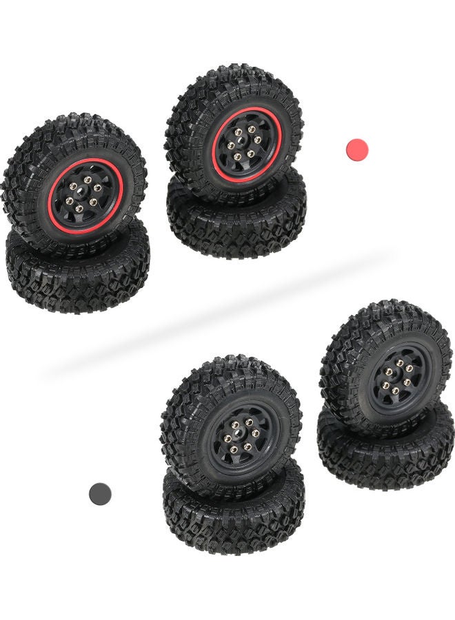 4-Piece RC Rubber Tires