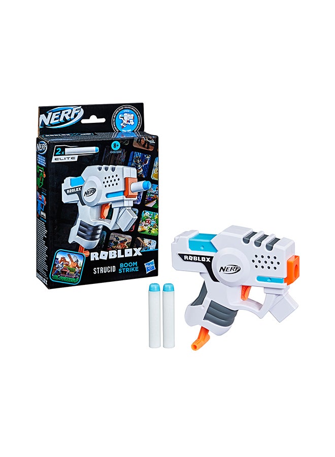 Roblox StrucidBoom Strike Dart Blaster, Pull-Down Priming Handle, 2 Elite Darts, Code To Unlock In-Game Virtual Item
