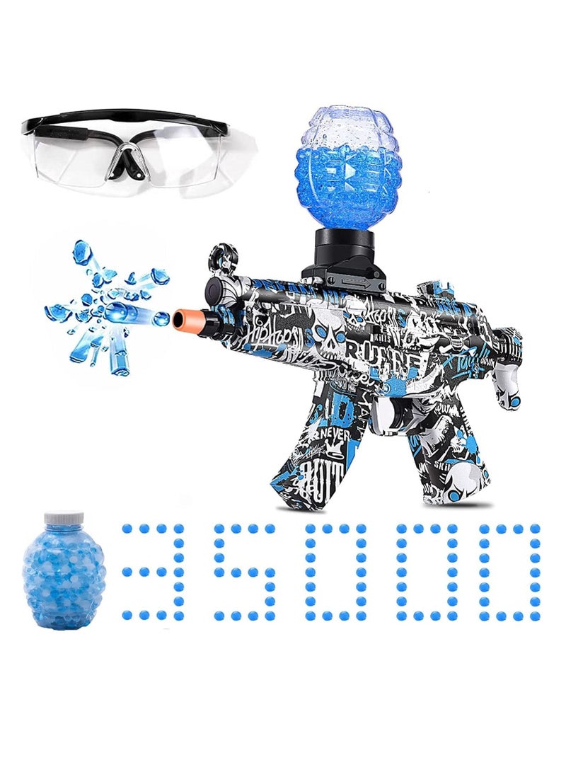 Dress-Up Accessories Toy gun,Electric with Gel Ball Blaster,Splatter Ball Blaster Automatic,with 35000+ Water Beads and Goggles,for Outdoor Activities-Shooting Team Game