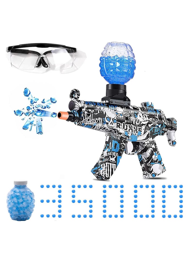 Electric Gel Ball Blaster Toys,Eco-Friendly Splatter Ball Blaster with 35000+ Water Beads,Automatic Outdoor Games Toys for Activities Team Game