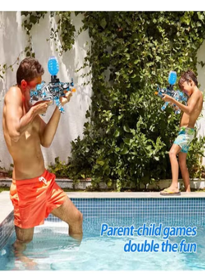 MP5 Shape Electric Automatic Hydrogel Balls Blaster Gun with Safety Goggles and 35000 Gel Balls for Outdoor Activity