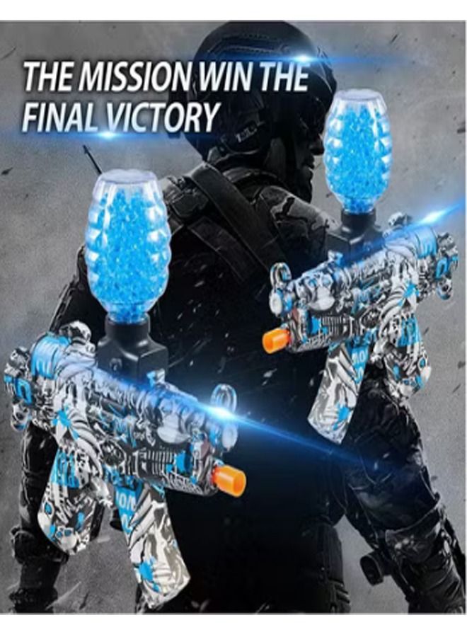 MP5 Shape Electric Automatic Hydrogel Balls Blaster Gun with Safety Goggles and 35000 Gel Balls for Outdoor Activity