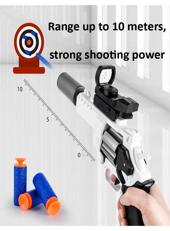 Outdoor Electric Shooting Soft Bullets Revolver Shotgun Toy for Kids