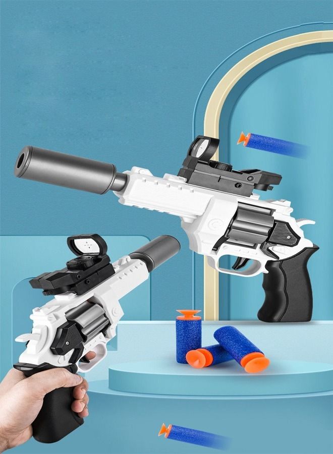 Outdoor Electric Shooting Soft Bullets Revolver Shotgun Toy for Kids