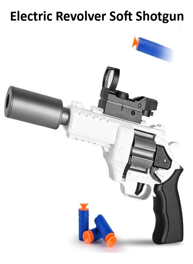Outdoor Electric Shooting Soft Bullets Revolver Shotgun Toy for Kids
