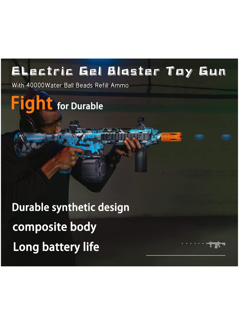 Electric Gel Ball Blaster Splatter Blaster Ball with 40000 Water Gel Balls High Performance Backyard Fun Outdoor Activities Shooting Game Toy Gift for Boys and Girls and adults