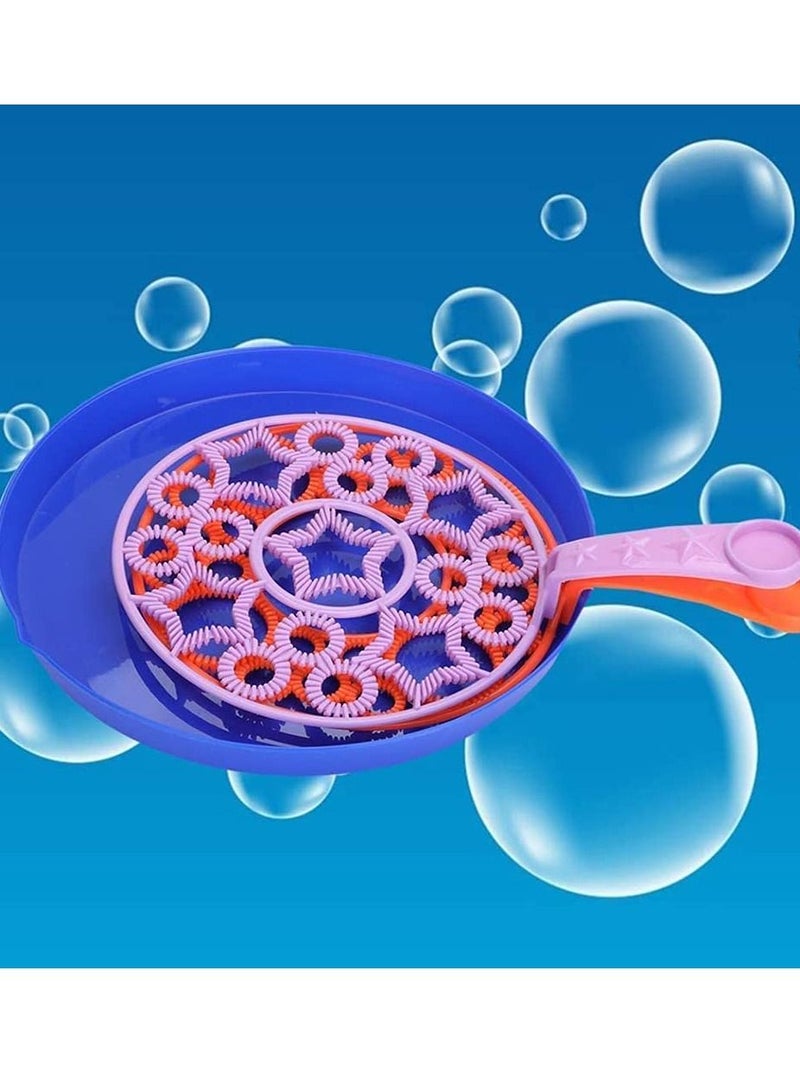 Bubble Wand Set with Solution Large Bubble Wands Colorful Bubble Wands for Kids, Indoor and Outdoor Play Random Color