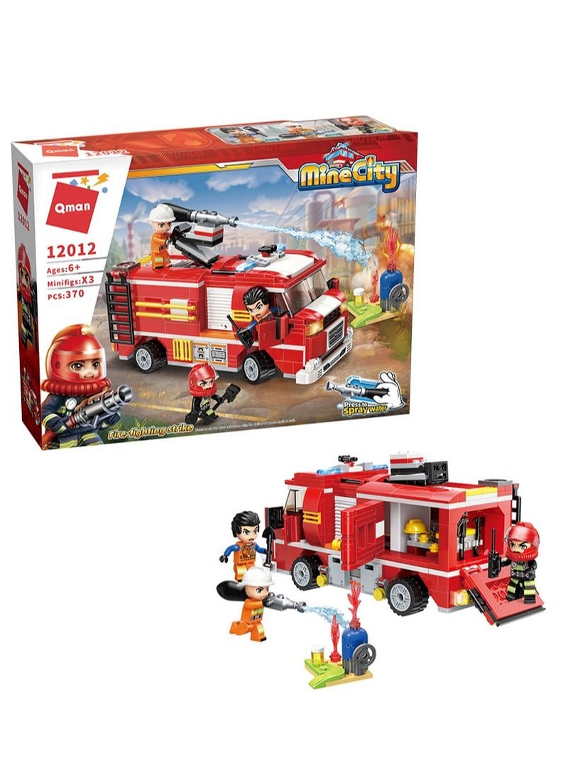 Firefighter Truck 370 Pcs Building Blocks Toys