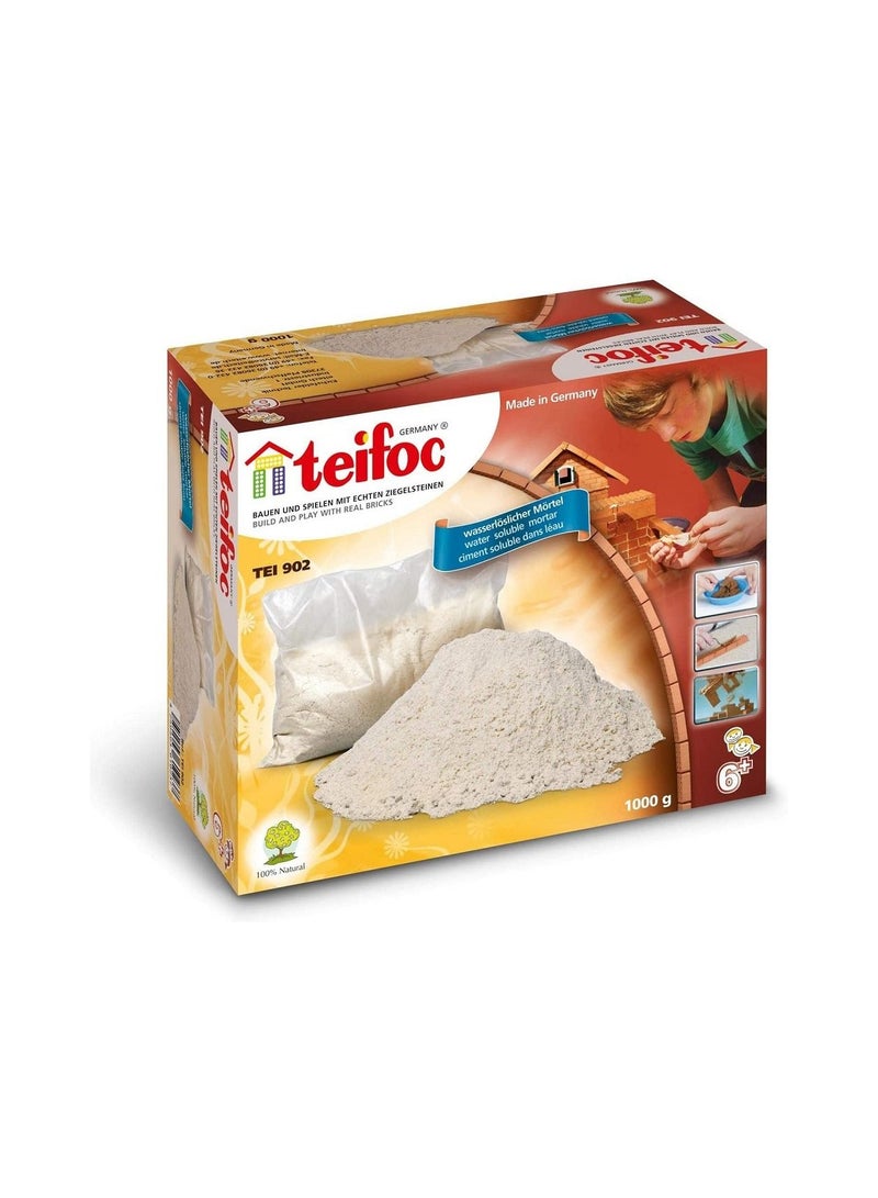 Teifoc Soluble Mortar 1 kg for Reusing Bricks Corn Based Safe for Kids TEI 902