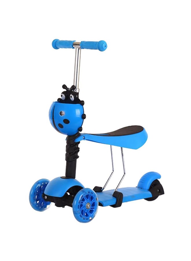3 in 1 Wheels Flashing Scooter Blue