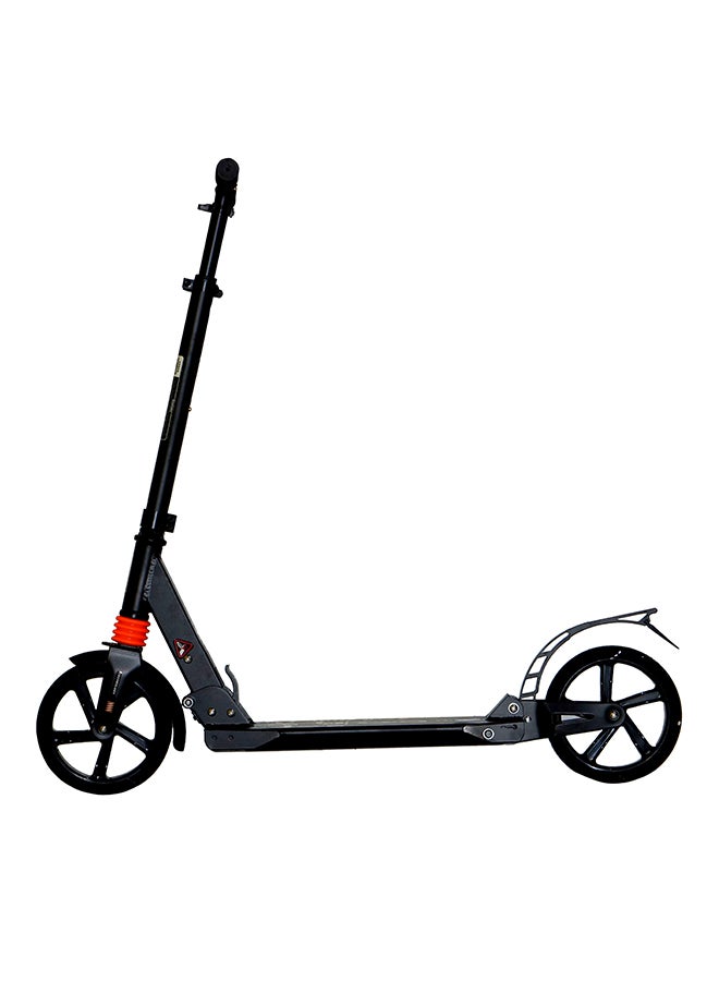 2-Wheeler Foldable Runner Kick Manual Scooter With 3 Adjustable Height Black 55x12x20cm