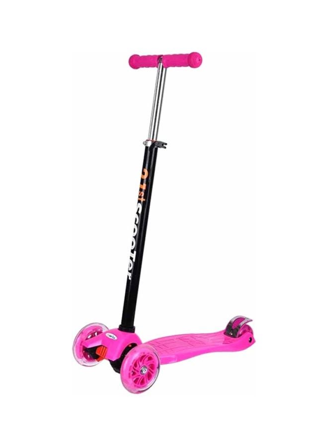 3-Wheel Adjustable Folding Skateboard Scooter Multicolour