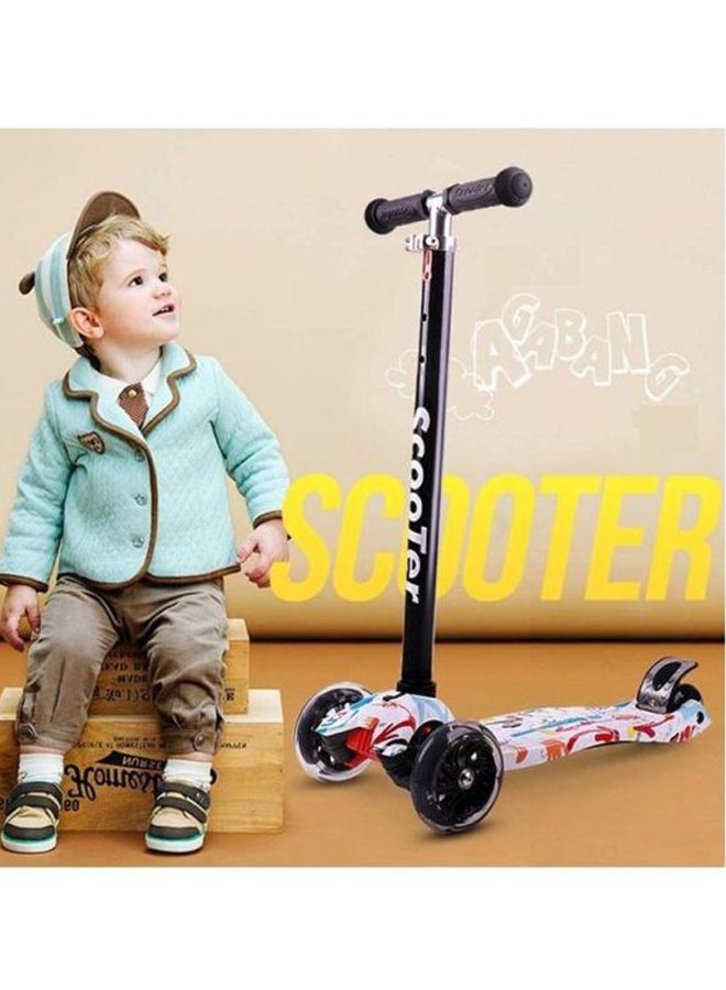 3-Wheel Kick Adjustable Scooter Multicolour 61.7x27.5x15.2cm