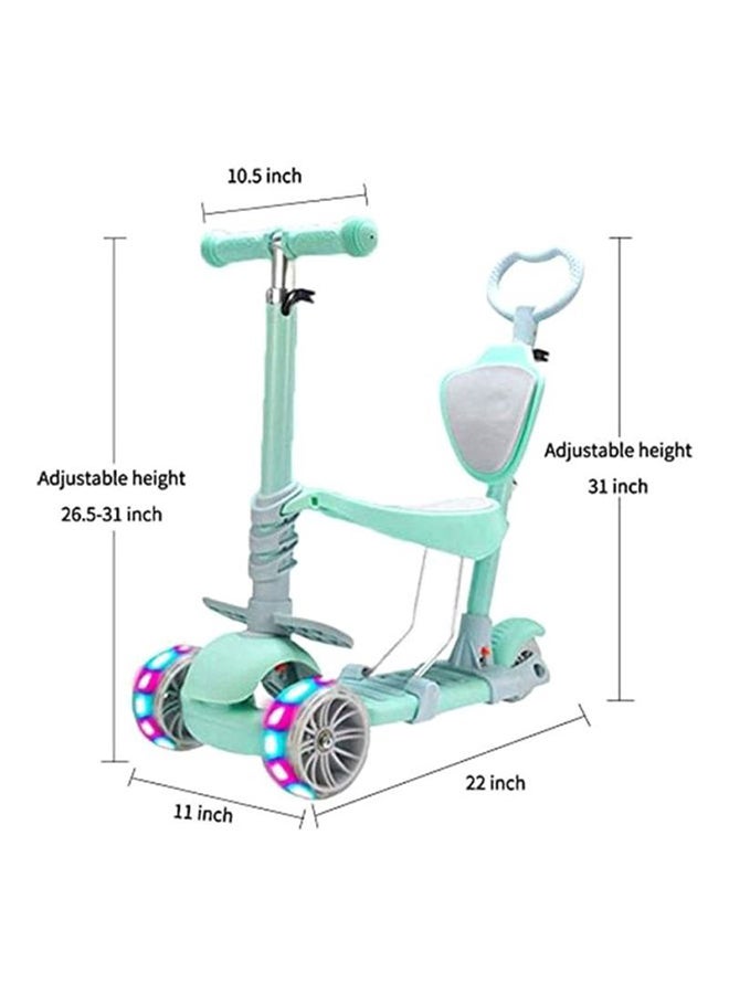 Kids Kick Scooter With Adjustable And Sleek Foldable Design, For Ages 3+ Years Blue