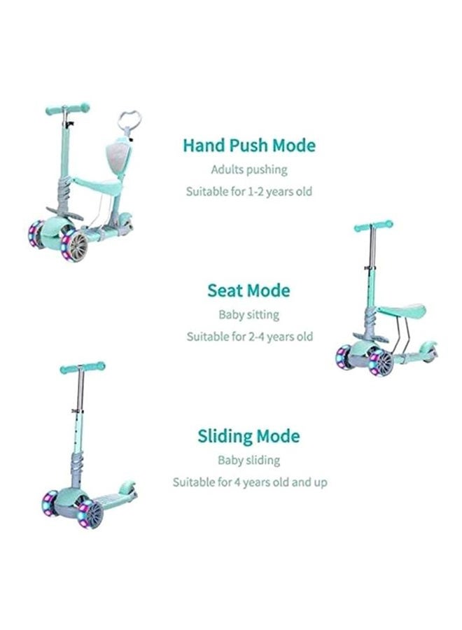 Kids Kick Scooter With Adjustable And Sleek Foldable Design, For Ages 3+ Years Blue