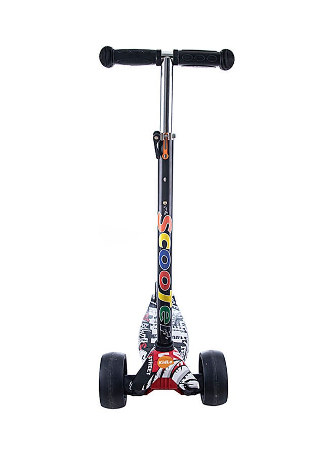 Children Two-In-One 3-Wheel Scooter With Flashing Wheels Adjustable Height Safety And Brakes 30x40x50cm