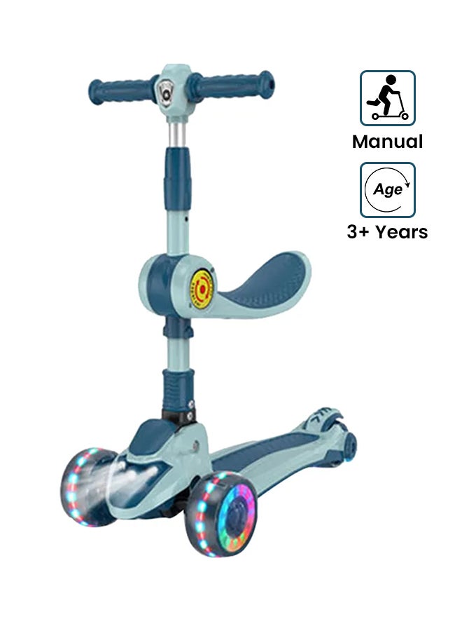 3-In-1 Flash Wheel With Music Scooter 60x30x80cm