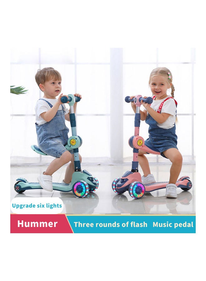 3-In-1 Flash Wheel With Music Scooter 60x30x80cm