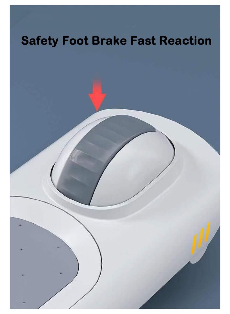 Kids Kick Scooter 5 in 1 Foldable Scooter with 3 LED Light Wheels and Seat, Safety LED Light and Kids Music