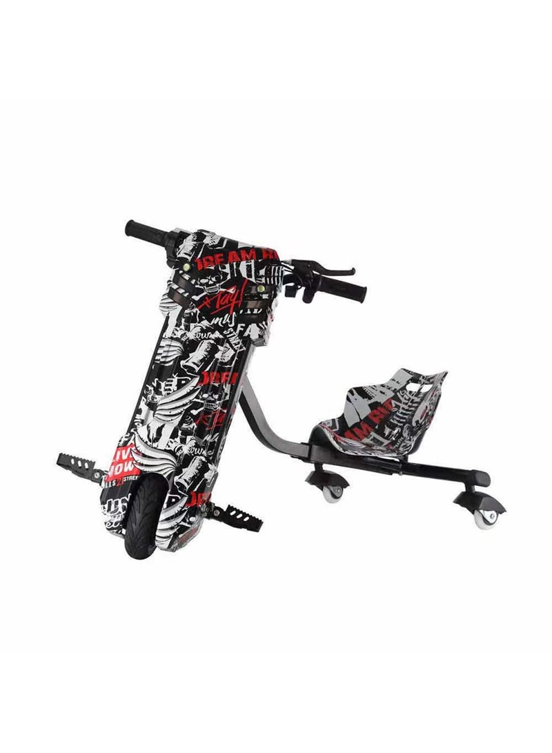 Electric drifting Scooter 3 Wheel Ride On Toy bike for kids with Key and Lights 36V