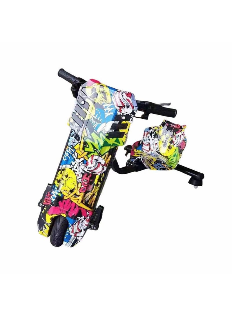 Electric drifting Scooter 3 Wheel Ride On Toy bike for kids with Key and Lights 36V