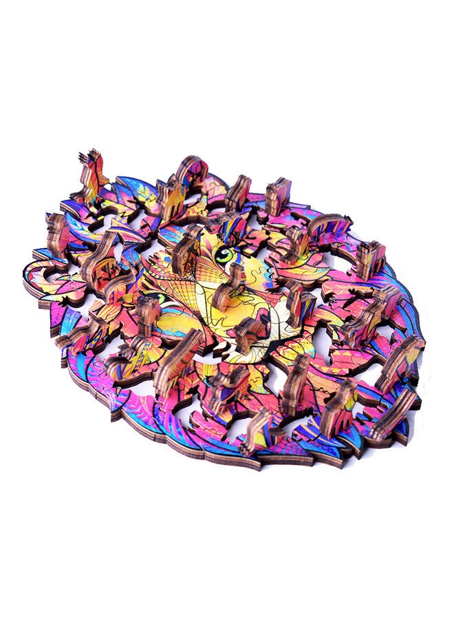 125-Piece Animal Shaped Wooden Jigsaw Puzzle Set