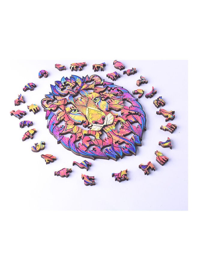 125-Piece Animal Shaped Wooden Jigsaw Puzzle Set