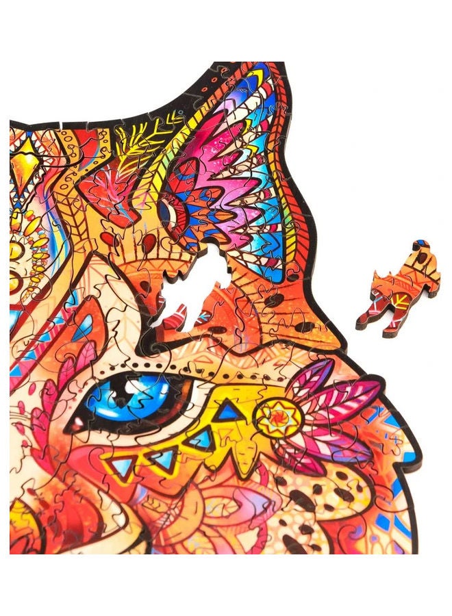 93-Piece Animal Shaped Wooden Jigsaw Puzzle Set