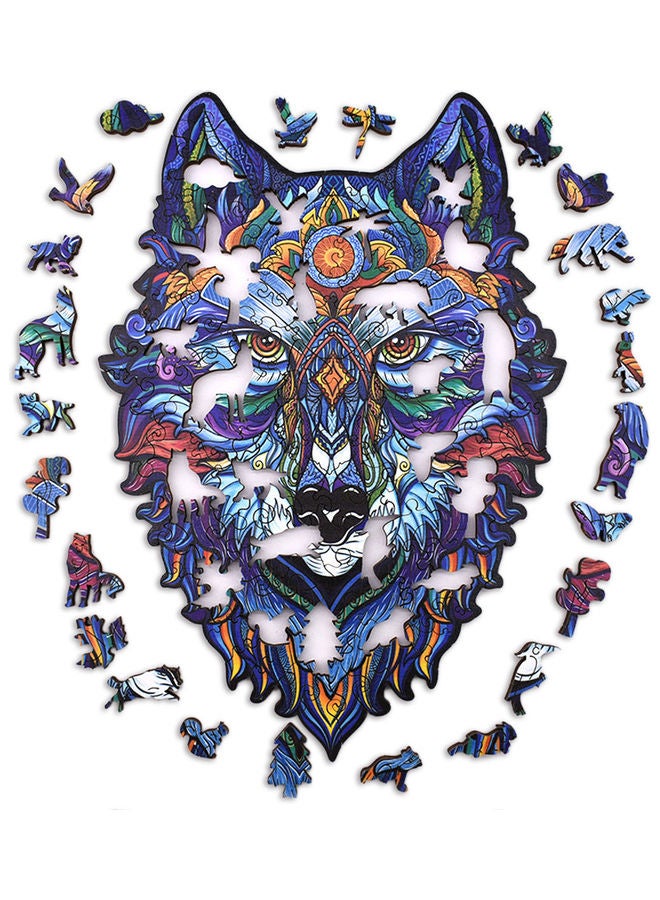 150-Piece Animal Shaped Wooden Jigsaw Puzzle Set