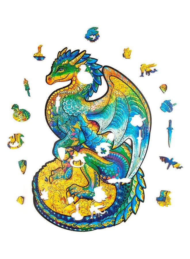 118-Piece Animal Shaped Wooden Jigsaw Puzzle Set